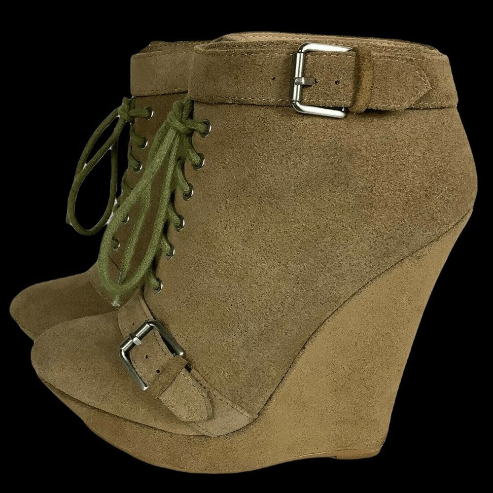 Colin Stuart Wedge Platform Booties 7M